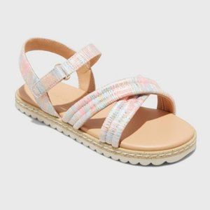 Toddler Girls' Chloe Ankle Strap Sandals Multi - Cat & Jack™ 10